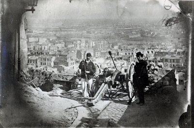 The Cannons of Montmartre during the Paris Commune by French Photographer